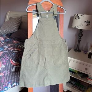 Title Nine Olive Green Overall Dress